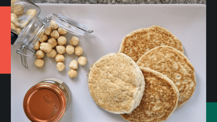 pancake proteici con albumi e farina d'avena